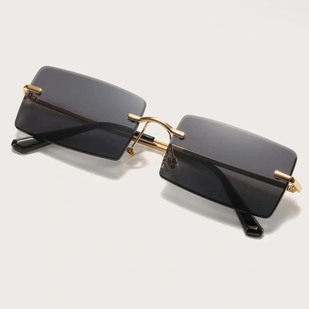 Rimless Square Frame Fashion Glasses